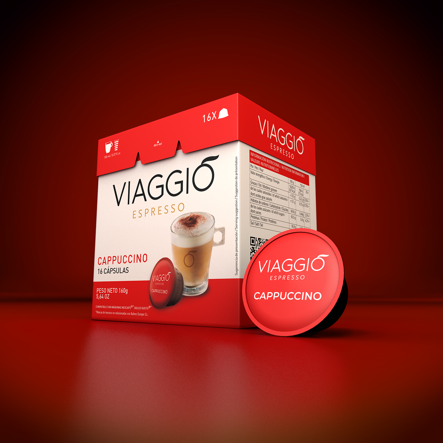 Cápsulas Compatibles con Dolce Gusto® Viaggio Espresso Cappuccino