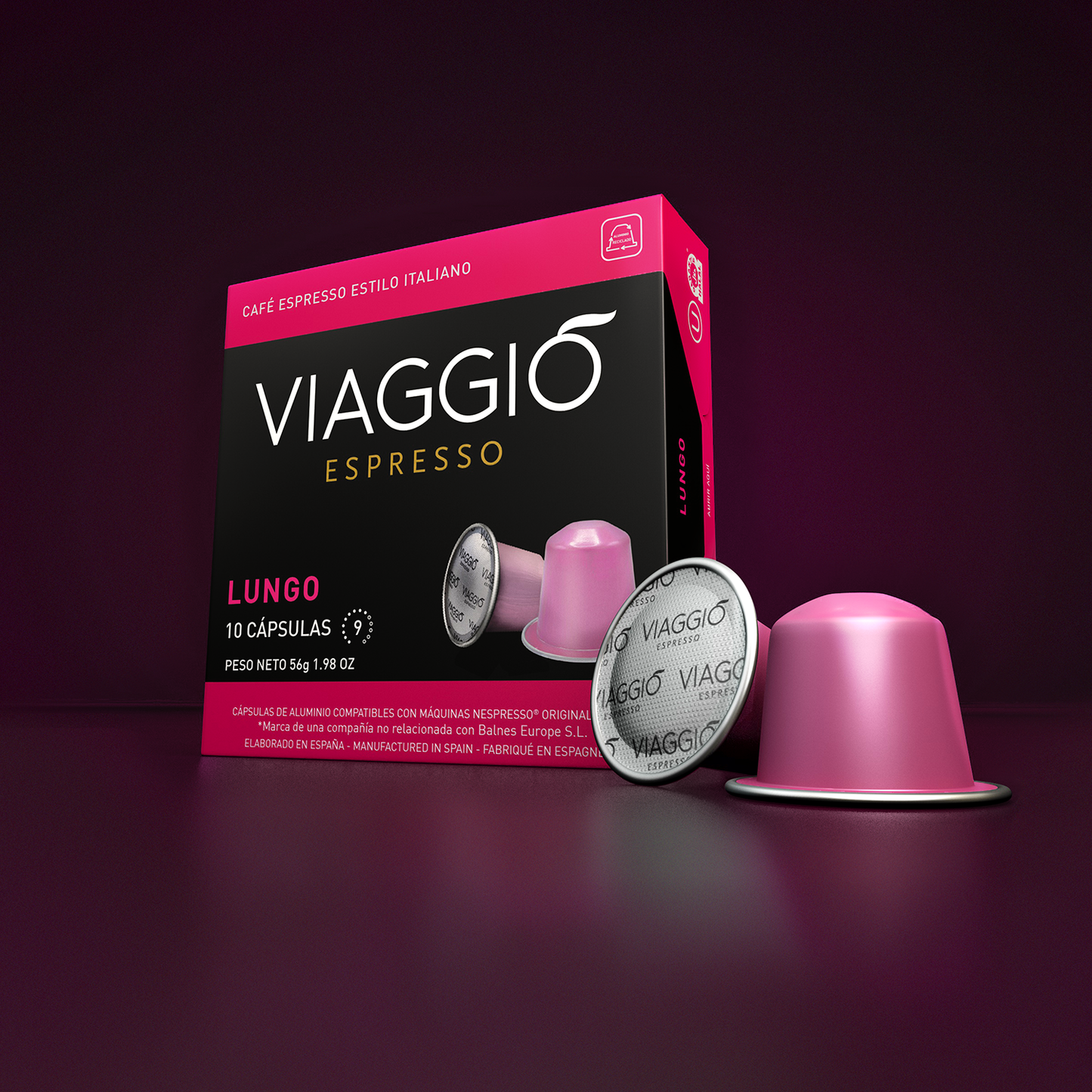 Cápsulas Compatibles con Nespresso® Viaggio Lungo