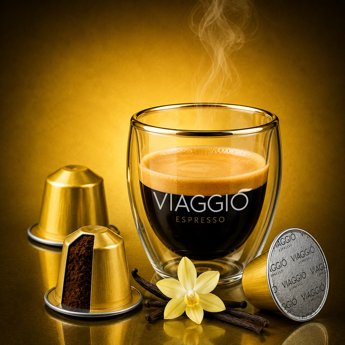Cápsulas Compatibles con Nespresso® Viaggio Vaniglia