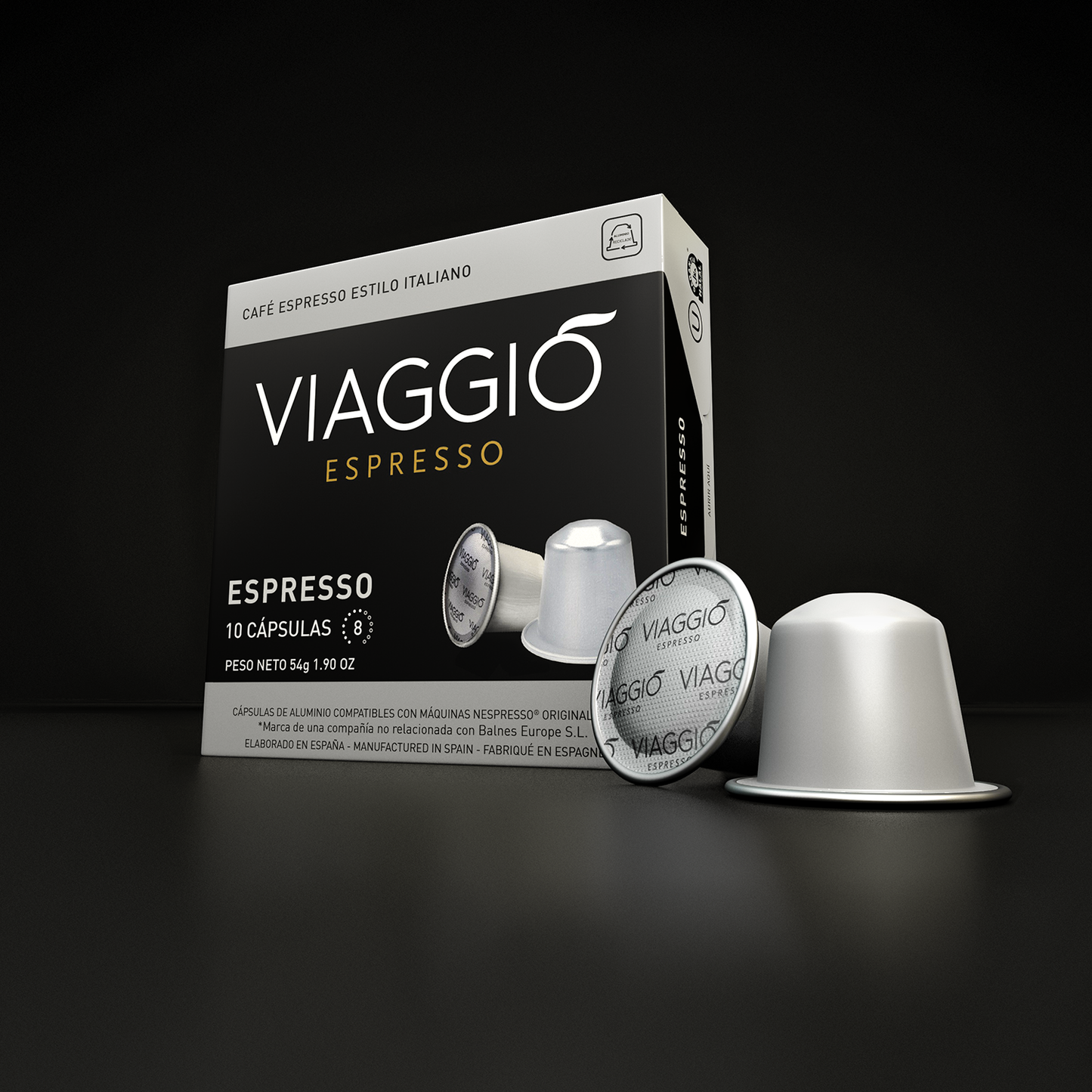 Cápsulas Compatibles con Nespresso® Viaggio Espresso